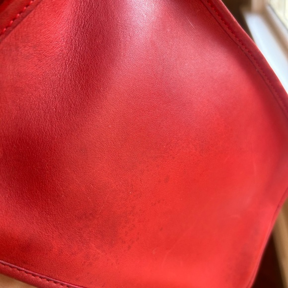 COACH Red Vintage Basic Bag - Picture 12 of 15